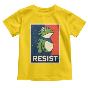 Portland 2025 Protest Toddler T Shirt Frog Resist Against Pepper Spray TS02 Daisy Print Your Wear