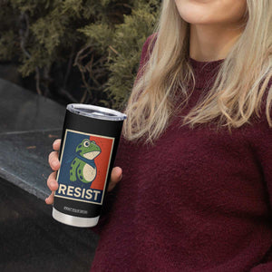 Portland 2025 Protest Tumbler Cup Frog Resist Against Pepper Spray TS02 Print Your Wear