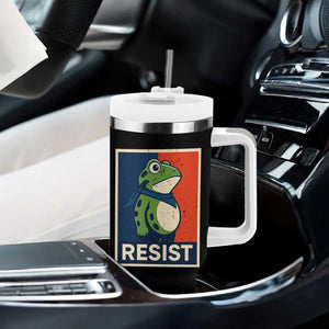 Portland 2025 Protest Tumbler With Handle Frog Resist Against Pepper Spray TS02 Print Your Wear