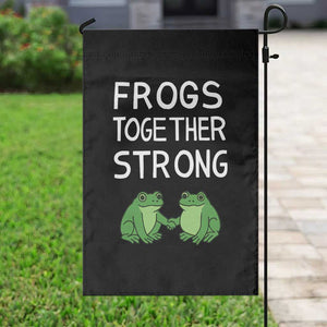 Frogs Together Strong Garden Flag Free Portland Oregon Unity Meme TS02 Print Your Wear