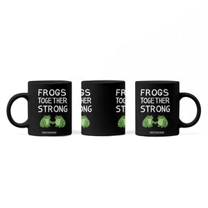 Frogs Together Strong Coffee Mug Free Portland Oregon Unity Meme TS02 Print Your Wear