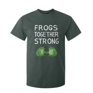 Frogs Together Strong T Shirt For Kid Free Portland Oregon Unity Meme TS02 Dark Forest Green Print Your Wear
