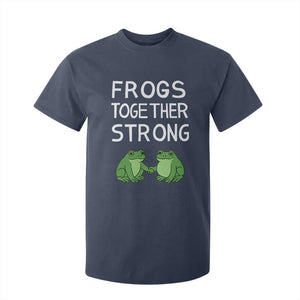 Frogs Together Strong T Shirt For Kid Free Portland Oregon Unity Meme TS02 Navy Print Your Wear