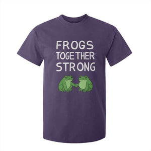 Frogs Together Strong T Shirt For Kid Free Portland Oregon Unity Meme TS02 Purple Print Your Wear