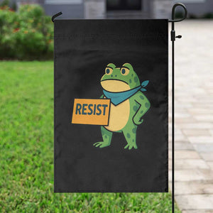 Retro Frog Resist Garden Flag Free Portland Oregon Funny Cartoon Graphic TS02 Print Your Wear