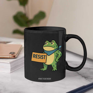 Retro Frog Resist Coffee Mug Free Portland Oregon Funny Cartoon Graphic TS02 Print Your Wear
