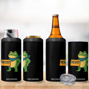Retro Frog Resist 4 in 1 Can Cooler Tumbler Free Portland Oregon Funny Cartoon Graphic TS02 Print Your Wear