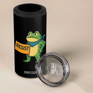 Retro Frog Resist 4 in 1 Can Cooler Tumbler Free Portland Oregon Funny Cartoon Graphic TS02 Print Your Wear