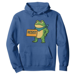 Retro Frog Resist Hoodie Free Portland Oregon Funny Cartoon Graphic TS02 Royal Blue Print Your Wear