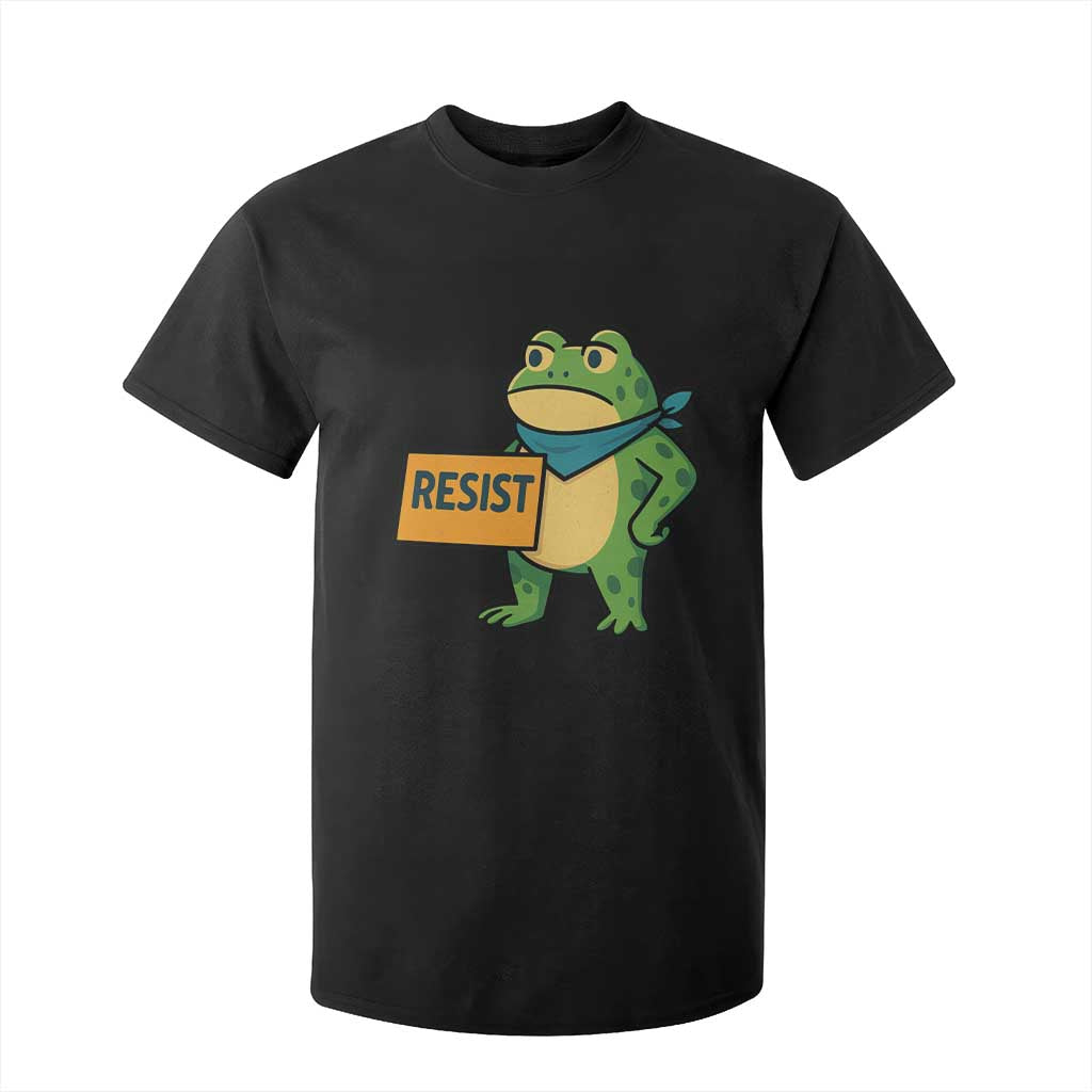 Retro Frog Resist T Shirt For Kid Free Portland Oregon Funny Cartoon Graphic TS02 Black Print Your Wear
