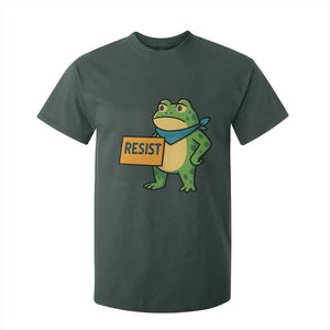 Retro Frog Resist T Shirt For Kid Free Portland Oregon Funny Cartoon Graphic TS02 Dark Forest Green Print Your Wear