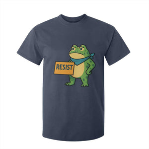 Retro Frog Resist T Shirt For Kid Free Portland Oregon Funny Cartoon Graphic TS02 Navy Print Your Wear