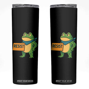 Retro Frog Resist Skinny Tumbler Free Portland Oregon Funny Cartoon Graphic TS02 Black Print Your Wear