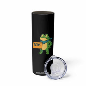 Retro Frog Resist Skinny Tumbler Free Portland Oregon Funny Cartoon Graphic TS02 Print Your Wear