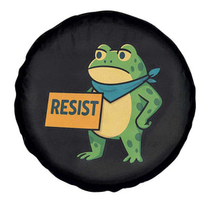 Retro Frog Resist Spare Tire Cover Free Portland Oregon Funny Cartoon Graphic TS02 Print Your Wear