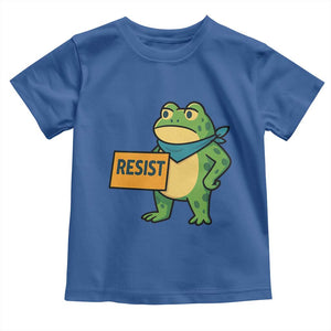 Retro Frog Resist Toddler T Shirt Free Portland Oregon Funny Cartoon Graphic TS02 Royal Blue Print Your Wear