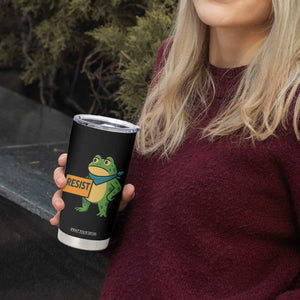 Retro Frog Resist Tumbler Cup Free Portland Oregon Funny Cartoon Graphic TS02 Print Your Wear