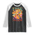 Retro Free Portland Patriotic Raglan Shirt Oregon Freedom Trippy 70s Mushroom Graphic TS02 Black White Print Your Wear