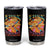 Retro Free Portland Patriotic Tumbler Cup Oregon Freedom Trippy 70s Mushroom Graphic TS02 Black Print Your Wear