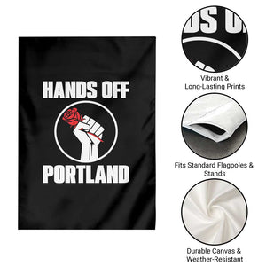 Hands Off Portland Garden Flag Rose Fist Oregon Freedom Fighter TS02 Print Your Wear