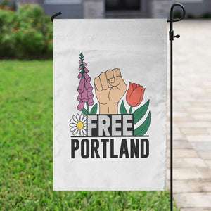 Free Portland Raised Fist Garden Flag Patriotic Oregon Freedom Floral Justice TS02 Print Your Wear