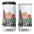 Free Portland Raised Fist 4 in 1 Can Cooler Tumbler Patriotic Oregon Freedom Floral Justice TS02 One Size: 16 oz White Print Your Wear