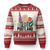 Free Portland Raised Fist Ugly Christmas Sweater Patriotic Oregon Freedom Floral Justice - Print Your Wear