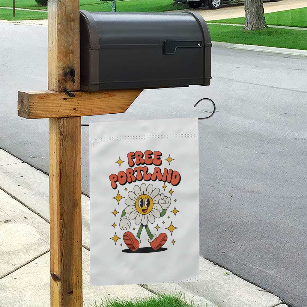 Retro Daisy Free Portland Garden Flag Oregon Freedom Fighter Flower Groovy Graphic TS02 Print Your Wear