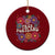 Retro Groovy Free Portland Ceramic Ornament Oregon Freedom Fighter Peaceful Hippie 70s Style - Print Your Wear