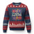 Retro Groovy Free Portland Ugly Christmas Sweater Oregon Freedom Fighter Peaceful Hippie 70s Style - Print Your Wear