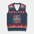 Retro Groovy Free Portland V-Neck Knit Sweater Vest Oregon Freedom Fighter Peaceful Hippie 70s Style - Print Your Wear