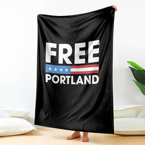Free Portland Patriotic Throw Blanket Bold Political Statement American Flag TS02 Print Your Wear