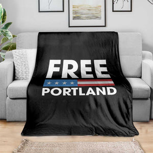 Free Portland Patriotic Throw Blanket Bold Political Statement American Flag TS02 Print Your Wear