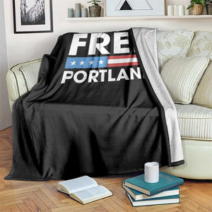Free Portland Patriotic Throw Blanket Bold Political Statement American Flag TS02 Print Your Wear
