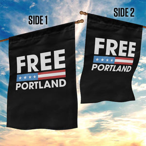 Free Portland Patriotic Garden Flag Bold Political Statement American Flag TS02 Print Your Wear
