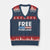 Free Portland Patriotic V-Neck Knit Sweater Vest Bold Political Statement American Flag - Print Your Wear