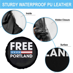 Free Portland Patriotic Spare Tire Cover Bold Political Statement American Flag TS02 Print Your Wear