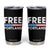 Free Portland Patriotic Tumbler Cup Bold Political Statement American Flag TS02 Black Print Your Wear
