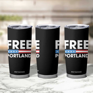 Free Portland Patriotic Tumbler Cup Bold Political Statement American Flag TS02 Print Your Wear