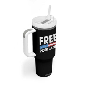 Free Portland Patriotic Tumbler With Handle Bold Political Statement American Flag TS02 Print Your Wear