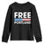 Free Portland Patriotic Youth Sweatshirt Bold Political Statement American Flag TS02 Black Print Your Wear