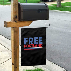Free Portland Bold Patriotic Garden Flag Red White and Blue Protest Statement TS02 Print Your Wear