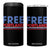 Free Portland Bold Patriotic 4 in 1 Can Cooler Tumbler Red White and Blue Protest Statement TS02 One Size: 16 oz Black Print Your Wear