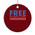 Free Portland Bold Patriotic Ceramic Ornament Red White and Blue Protest Statement - Print Your Wear