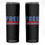 Free Portland Bold Patriotic Skinny Tumbler Red White and Blue Protest Statement TS02 Black Print Your Wear