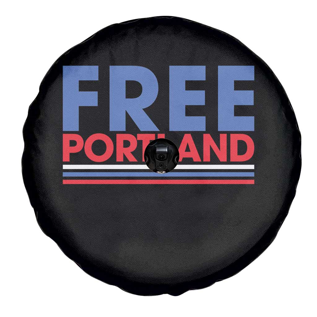 Free Portland Bold Patriotic Spare Tire Cover Red White and Blue Protest Statement TS02 Print Your Wear