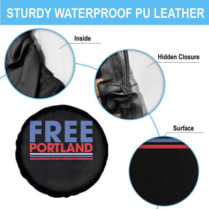 Free Portland Bold Patriotic Spare Tire Cover Red White and Blue Protest Statement TS02 Print Your Wear