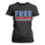 Free Portland Bold Patriotic T Shirt For Women Red White and Blue Protest Statement TS02 Black Print Your Wear