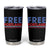 Free Portland Bold Patriotic Tumbler Cup Red White and Blue Protest Statement TS02 Black Print Your Wear