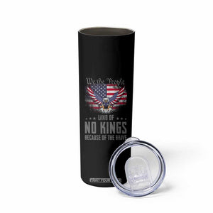 America Land of No Kings Skinny Tumbler Because of the Brave We The People Patriotic Eagle TS02 Print Your Wear
